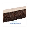 Brooms | Boardwalk BWK3110 10 in. Brush 2 in. Brown Palmyra Bristles Deck Brush Head image number 4