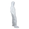 Safety Apparel | Ansell 27239 A30 Hood and Boots Splash/Particle Protection Coverall - 6X-Large/White (21/Carton) image number 4