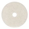 Floor Pads-Cleaning, Buffing & Polishing | Boardwalk BWK4017NAT 17 in. Diameter Natural Burnishing Floor Pads - White (5/Carton) image number 1