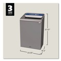 Indoor Waste Receptacles | Rubbermaid Commercial 1961629 33 Gallon Configure 1 Stream Mixed Recycling Waste Receptacle - Gray image number 1