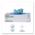 Janitorial Disposable & Single Use Gloves | Boardwalk 382XXLBXA 9.5 in. Long 5 mil. Thick Powder-Free Disposable Examination Nitrile Gloves - XX-Large Blue (100/Box) image number 4