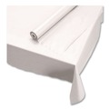 Perforated Roll & Hand Towels | Hoffmaster 114000 40 in. x 300 ft. Plastic Roll Tablecover - White (1/Carton) image number 3