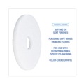 Floor Pads-Cleaning, Buffing & Polishing | Boardwalk BWK4013WHI 13 in. Diameter Polishing Floor Pads - White (5/Carton) image number 4