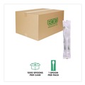 Disposable Spoons | Eco-Products EP-S013-W Plantware 6 in. Spoon Compostable Cutlery - White (1000/Carton) image number 2