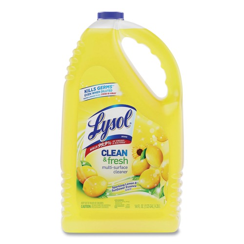 Disinfecting & Cleaning Solutions | LYSOL Brand 36241-77617 144 oz. Bottle Clean and Fresh Multi-Surface Cleaner - Sparkling Lemon and Sunflower Essence image number 0