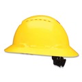 Head & Face Protection | 3M H-802SFV-UV H-800 SecureFit H-Series 4-Point Pressure Diffusion Ratchet Suspension Vented Hat with UV Indicator - Yellow image number 1