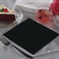 Beverage Napkins | Paterson NG01073 9 in. x 9 in. 2-Ply Beverage Napkins - Black (1000/Carton) image number 3