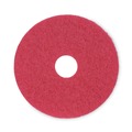 Floor Pads-Cleaning, Buffing & Polishing | Boardwalk BWK4015RED 15 in. Diameter Buffing Floor Pads - Red (5/Carton) image number 1