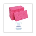 Sponges | Boardwalk A21BWK 0.9 in. Thick 3.6 in. x 6.5 in. Cellulose Sponges - Small, Pink (2/Pack, 24 Packs/Carton) image number 6