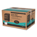 Towel Dispensers | San Jamar T1190TBK 12.94 x 9.25 x 16.5 Oceans Lever Roll Towel Dispenser - Black Pearl image number 4