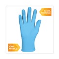 Food Service Disposable & Single Use Gloves | Ansell 54186 4 mil Thick 9.5 in. Long Powder-Free G10 Comfort Plus Blue Nitrile Gloves - Small, Light Blue (100/Box, 10 Boxes/Carton) image number 5