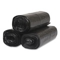 Low-Density Trash Bags | Inteplast Group SL3858150K 38 in. x 58 in. 1.5 mil 60 gal Interleaved Roll Low-Density Commercial Can Liners - Black (20 Bags/Roll, 5 Rolls/Carton) image number 2