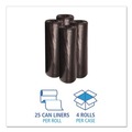 Low-Density Trash Bags | Boardwalk X8647XKKR01 43 in. x 47 in. 56 gal. 1.6 mil Recycled Low-Density Polyethylene Can Liners - Black (100/Carton) image number 4