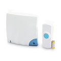 Door Bells/Chimes | Tatco 57910 Battery Operated 1.38 in. x 0.75 in. x 3.5 in. Wireless Doorbell - Bone image number 3