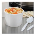 Food Containers & Lids | SOLO HS4125-2050 Flexstyle 12 oz. Double Poly Paper Containers - White (500/Carton) image number 4