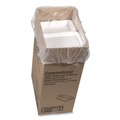 Food Containers & Lids | Pactiv Corp. YTH102070000 9 in. x 6.5 in. x 1.3 in. Very Shallow Conventional Foam Hinged Lid Container - White (150/Carton) image number 3