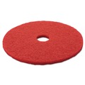 Floor Pads-Cleaning, Buffing & Polishing | 3M 5100-20 20 in. Low-Speed Buffer Floor Pads - Red (5/Carton) image number 2