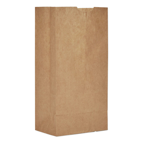 Grocery Bags | Ross & Wallace Paper Products 130304500PK/BL 5 in. x 3.13 in. x 9.88 in. #4 Size Extra-Heavy-Duty Grocery Paper Bags - Kraft (500/Bundle) image number 0