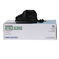 Food Service Disposable & Single Use Gloves | Boardwalk BWK396XLBX 4.4 mil Disposable Powder-Free General Purpose Nitrile Gloves - X-Large, Black (100/Box) image number 3