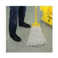 Mop Heads | Boardwalk BWK232C 32 oz. Cotton Fiber Premium Standard Head - White (12/Carton) image number 8