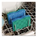Scouring Pads & Sticks | O-Cedar 169431CT 2.63 in. x 4.25 in. x 1 in. Scrunge Non-Scratch Scrub Sponge - Green/Blue (8 Packs/Carton) image number 7