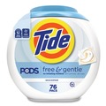 Laundry Detergents | Tide 80870579 PODS 63 oz. Tub HE Compatible Laundry Detergent - Free and Gentle (4/Carton) image number 2