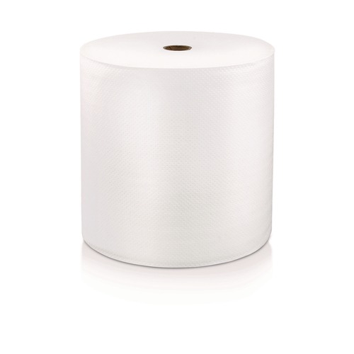 Perforated Roll & Hand Towels | LoCor 46902 7 in. x 1000 ft. 1-Ply Hard Wound Roll Towel - White (1-Carton) image number 0