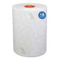 Perforated Roll & Hand Towels | Scott 47035 1-Ply 8 in. x 580 ft. Slimroll Towels - White/Orange Core (6/Carton) image number 1