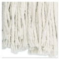 Mop Heads | Boardwalk BWK2024CEA #24 Cut-End Cotton Wet Mop Head - White image number 2
