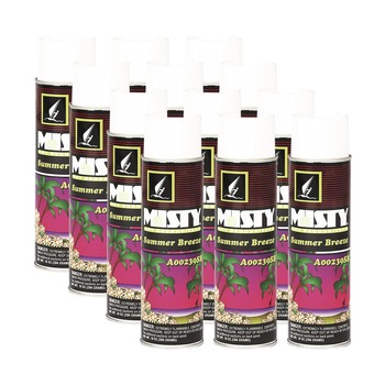 Misty 1001868 10 oz. Aerosol Spray Handheld Air Deodorizer - Summer Breeze (12/Carton)