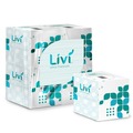 Facial Tissues | Livi Ultra Premium 192101 2-Ply Cube Box Facial Tissue - White (6 Packs/Carton) image number 2