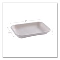Food Containers & Lids | Eco-Products EP-SCRC12NFA 7 in. x 4.75 in. x 1 in. 12 oz. WorldView Vanguard Sugarcane Fiber Rectangular Container - White (400/Carton) image number 2