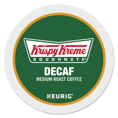 Coffee - Decaffeinated | Krispy Kreme Doughnuts 5000330037 Classic Medium Roast Decaf Coffee K-Cups (24/Box) image number 0