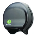 Toilet Tissue Dispensers | San Jamar R2000REBK 16.75 in. x 5.25 in. x 12.25 in. Ecological Green Tissue Dispenser - Black image number 1