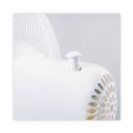 Air Cooling Equipment | Alera ALEFAN122 3-Speed 12 in. Plastic Oscillating Desk Fan - White image number 2