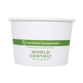 Food Containers & Lids | World Centric BOPA8 3.5 in. Diameter x 2.3 in. h Paper Bowls - White (1,000/Carton) image number 0