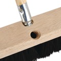 Handles & Braces | Boardwalk BWK136 0.94 in. x 60 in. Metal Tip Threaded Hardwood Broom Handle - Natural image number 3