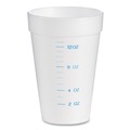 Medical Cups & Accessories | Dart 16J16GRA 16 oz. Graduated Foam Medical Cups - White (1000/Carton) image number 0