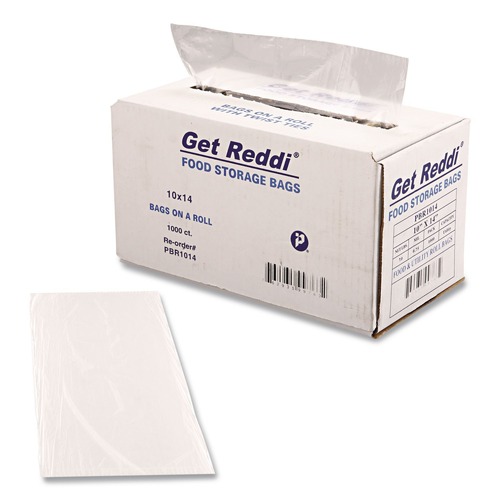 Food & Utility Bags | Inteplast Group PBR1014 0.75 mil. 10 in. x 14 in. Food Bags - Clear (1000/Carton) image number 0