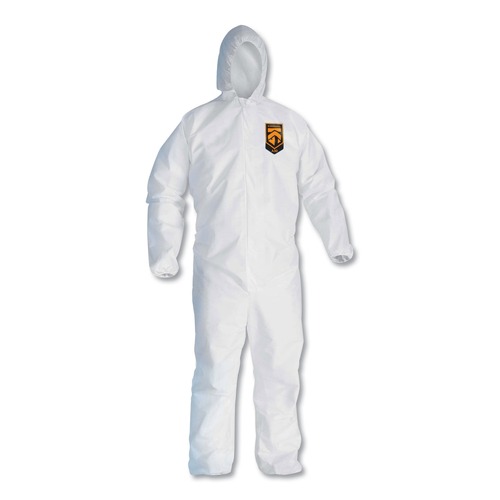 Hand Sanitizing Wipes | Ansell KCC 46114 A30 Elastic-Back and Cuff Hooded Coveralls - Extra Large, White (25/Carton) image number 0
