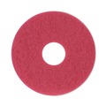 Floor Pads-Cleaning, Buffing & Polishing | Boardwalk BWK4012RED 12 in. Diameter Buffing Floor Pads - Red (5/Carton) image number 0