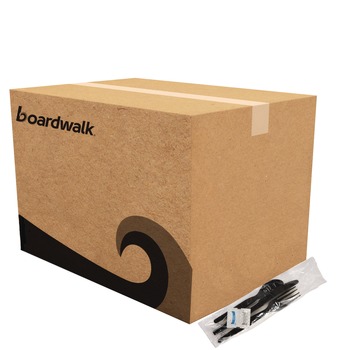 CUTLERY KITS | Boardwalk BWKFKTNSHWPSBLA 6-Piece Heavyweight Condiment/Fork/Knife/Napkin/Spoon Cutlery Kit - Black (250/Carton)
