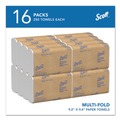 Perforated Roll & Hand Towels | Scott 01840 9.2 in. x 9.4 in. 1-Ply Essential Multi-Fold Towels with Absorbency Pockets - White (4000/Carton) image number 2