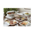 Food Containers & Lids | Pactiv Corp. YCNW02052 2-Compartment 9 x 6 x 3.1 EarthChoice Vented Microwavable MFPP Plastic Hinged Lid Container - White (170/Carton) image number 7