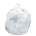 High-Density Trash Bags | Heritage Z8048WN R01 High-Density 45 Gallon 22 Microns 40 in. x 48 in. Waste Can Liners - Natural (25 Bags/Roll, 6 Rolls/Carton) image number 1