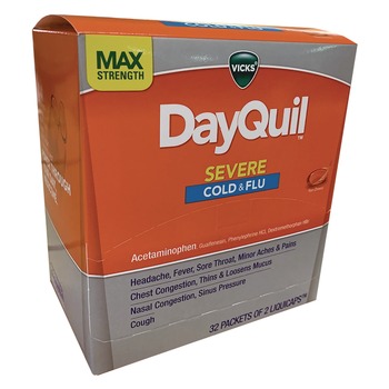 Dayquil 04263 Severe Cold and Flu Relief LiquiCaps (2 LiquiCaps/Packet, 32 Packets/Box)