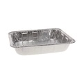 Steam Table Parts | Pactiv Corp. Y6132H 11.8 in.x 9.4 in. 2.6 in. Half-Size Deep Aluminum Steam Table Pan (100/Carton) image number 0