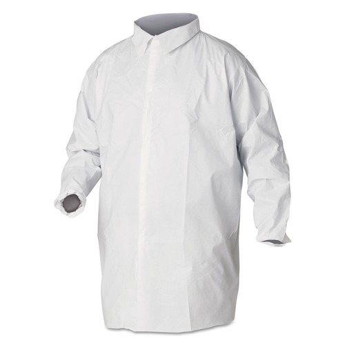 Medical Scrubs & Lab Coats | Ansell KCC 44445 A40 Liquid and Particle Protection Lab Coats - 2X-Large, White (30/Carton) image number 0