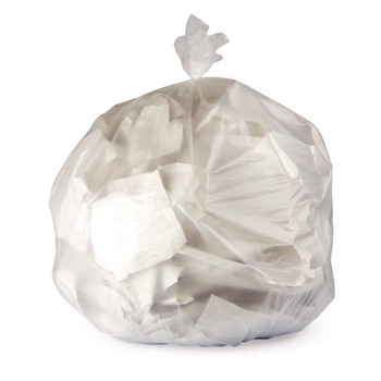 Heritage Z8048MN R01 40 in. x 48 in. 11 mic. 45-Gallon High-Density Waste Can Liners - Natural (250/Carton)