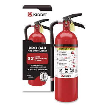 FIRE EXTINGUISHERS | Kidde 21032142 Pro-5MP Series Fire Extinguisher with Wall Hanger 3-A 40-B:C 5.5 lbs